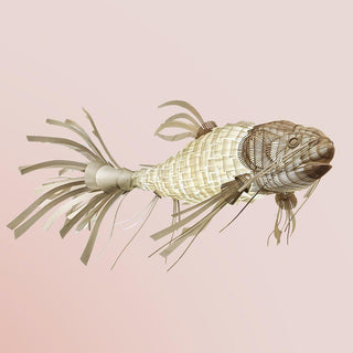 Lustra Lustre Bois Poisson Artisanal