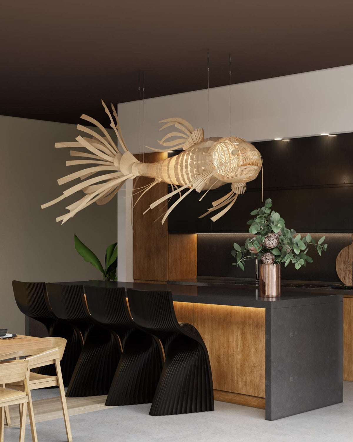 Ivsolara Lustre Métal Bois Créativité Individuelle