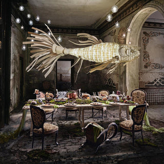 Lustra Lustre Bois Poisson Artisanal