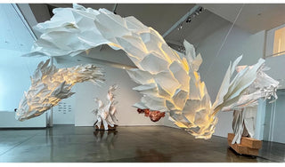Koi Fish Inspired Chandelier-Neutral Decor