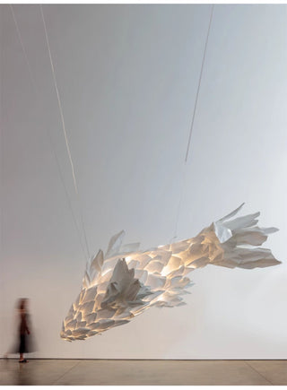 Koi Fish Inspired Chandelier-Neutral Decor