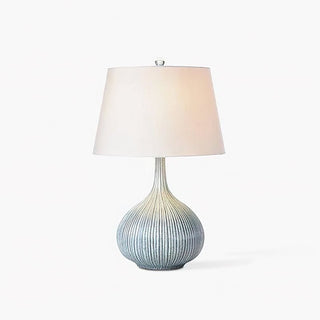 Deyra Lampe de Table en Céramique Et Tissu