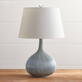 Deyra Lampe de Table en Céramique Et Tissu