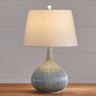 Deyra Lampe de Table en Céramique Et Tissu
