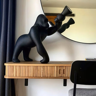 Zasolil Lampadaire Artiste en Résine Gorille