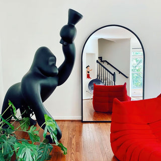 Zasolil Lampadaire Artiste en Résine Gorille
