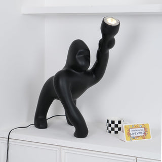 Zasolil Lampadaire Artiste en Résine Gorille