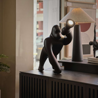 Zasolil Lampadaire Artiste en Résine Gorille