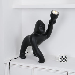 Zasolil Lampadaire Artiste en Résine Gorille