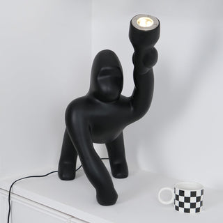 Zasolil Lampadaire Artiste en Résine Gorille