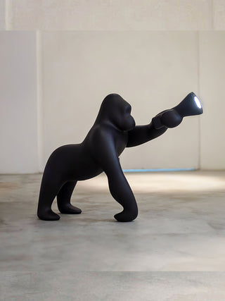Zasolil Lampadaire Artiste en Résine Gorille