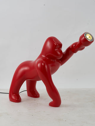 Zasolil Lampadaire Artiste en Résine Gorille