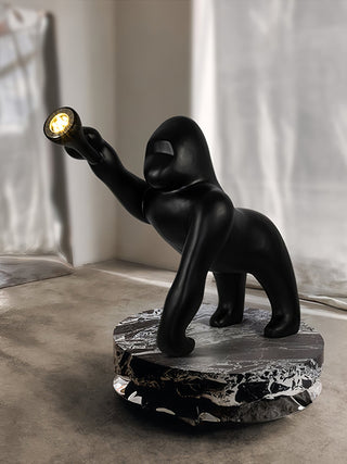Zasolil Lampadaire Artiste en Résine Gorille