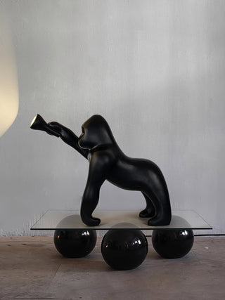 Zasolil Lampadaire Artiste en Résine Gorille