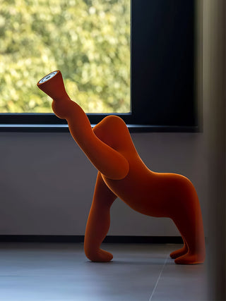 Zasolil Lampadaire Artiste en Résine Gorille