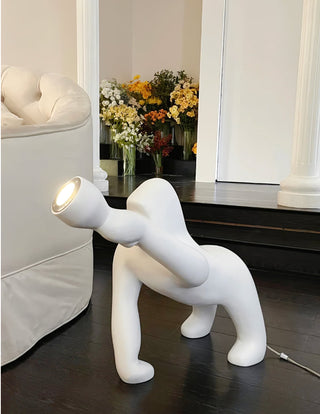 Zasolil Lampadaire Artiste en Résine Gorille