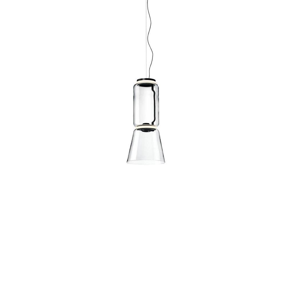 Virelo Stacked Glass Cylinder Pendant Light-Neutral Decor