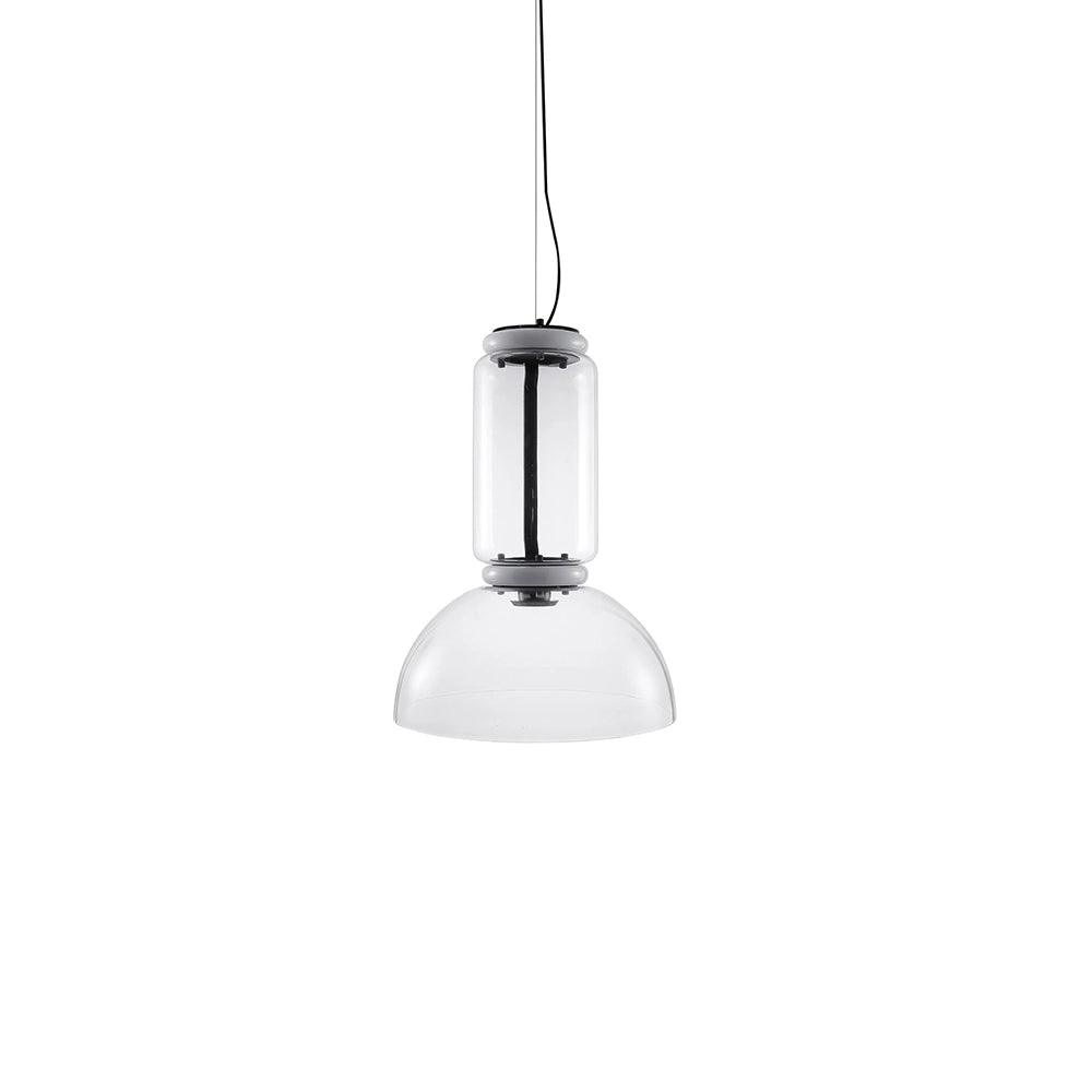 Virelo Stacked Glass Cylinder Pendant Light-Neutral Decor