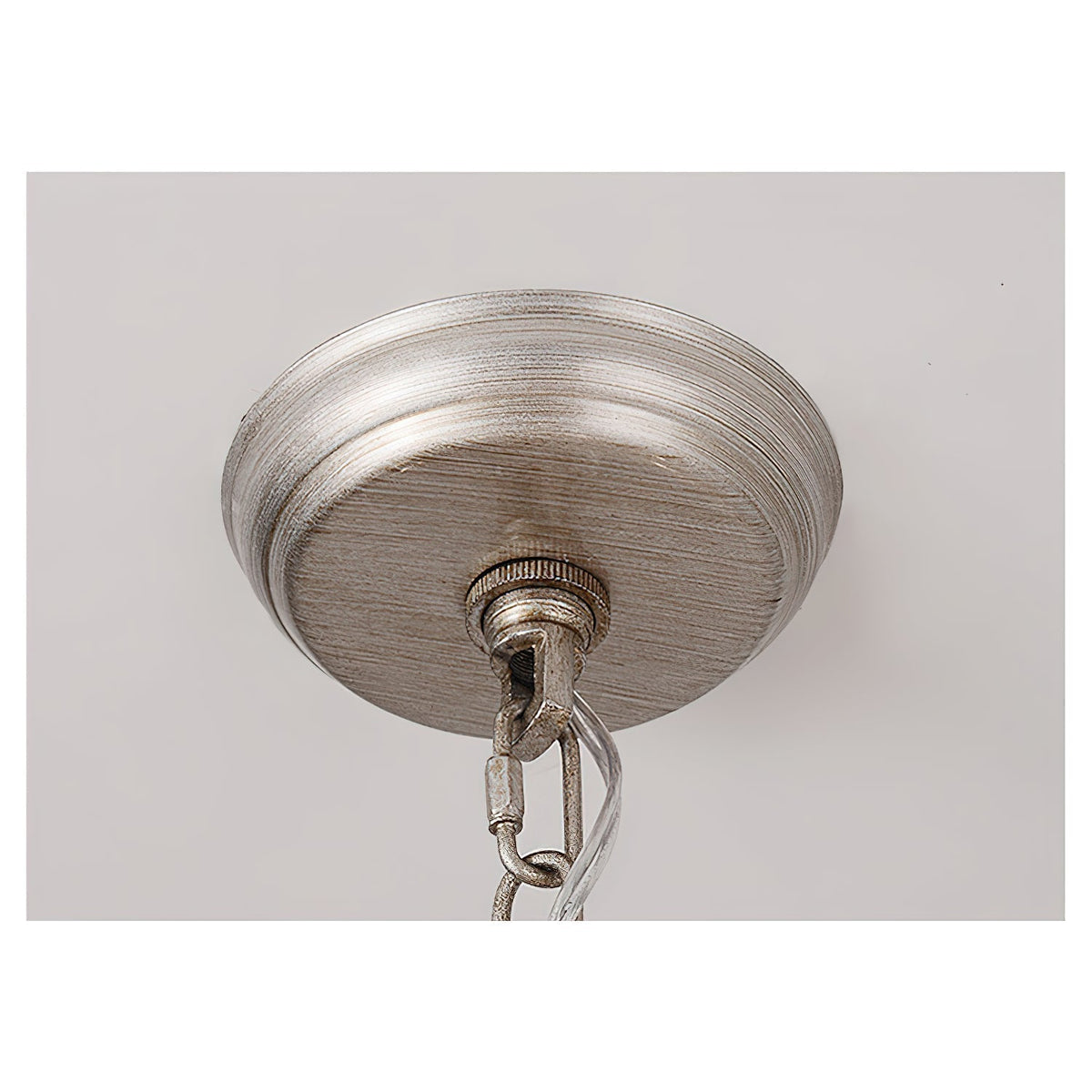 Ocara Lustre Cristal Laiton Industriel Vintage Luxe