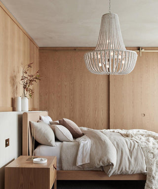 Lustra Lustre en Bois Organique Décontracté