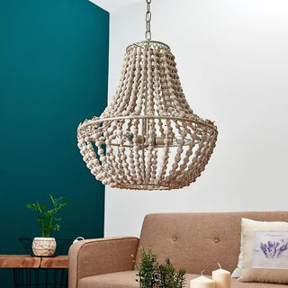 Lustra Lustre en Bois Organique Décontracté