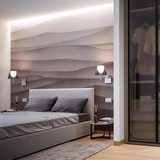 Orsore Applique Murale Tissu Prismatique Chromé