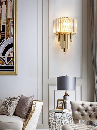 Voveliel Applique Murale en Verre de Luxe Postmoderne