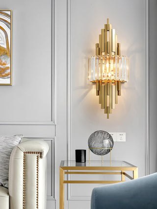 Voveliel Applique Murale en Verre de Luxe Postmoderne