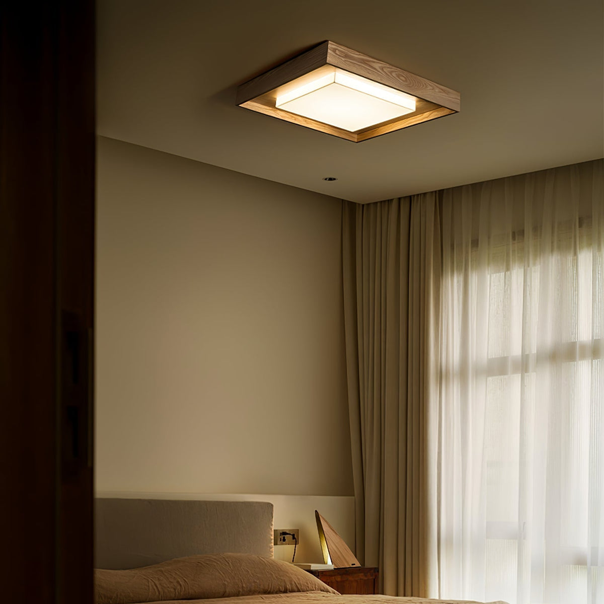 Auro Plafonnier Rustique en Bois