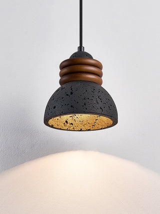 Riso Suspension en Travertin Noir