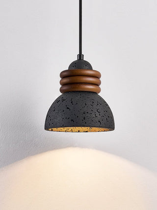 Riso Suspension en Travertin Noir