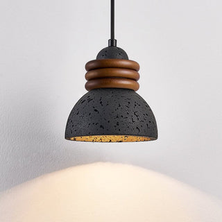 Riso Suspension en Travertin Noir
