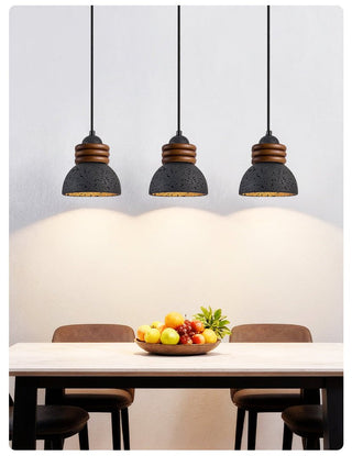 Riso Suspension en Travertin Noir