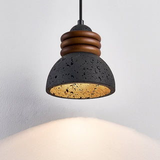 Riso Suspension en Travertin Noir