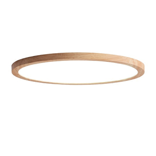 Velor Plafonnier Rond Moderne. Bois Salon-Luire