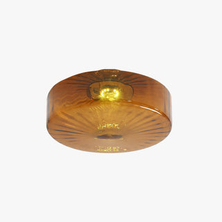 June  Plafonnier Ambre Verre