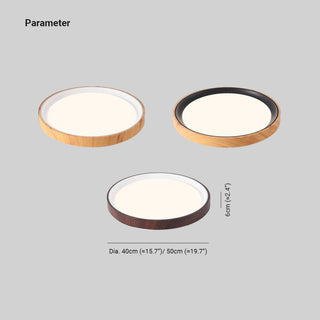 Arisha Moderne LED Plafonnier Blanc Bois Acrylique Salle De Bain