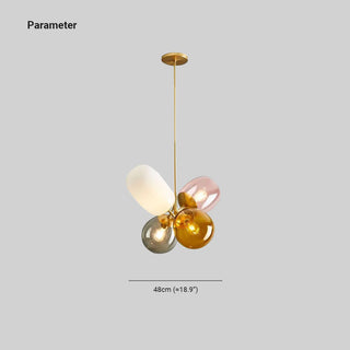 Valentina Suspension Créative en Verre Ballon Colorée