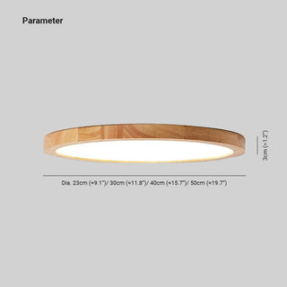 Velor Plafonnier Rond Moderne. Bois Salon-Luire