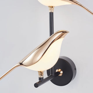 Lampe murale de chevet d'oiseau de pie d'art de style nordique