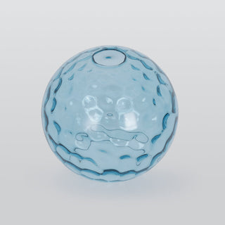 Valentina Suspension Boule Ondulation Nortique Métal/Verre Vert/Gris Salon