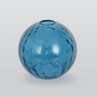Valentina Suspension Boule Ondulation Nortique Métal/Verre Vert/Gris Salon