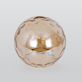 Valentina Suspension Boule Ondulation Nortique Métal/Verre Vert/Gris Salon