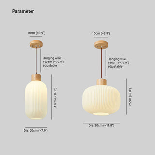 Muto Luminaires Suspension LED Moderne Bois/Verre Salon/Salle à manger