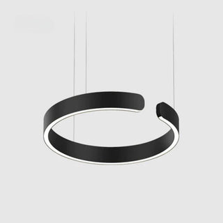 Ravelin Suspension Cercle Noir/Or Rose Salon/Chambre à Coucher-Luire