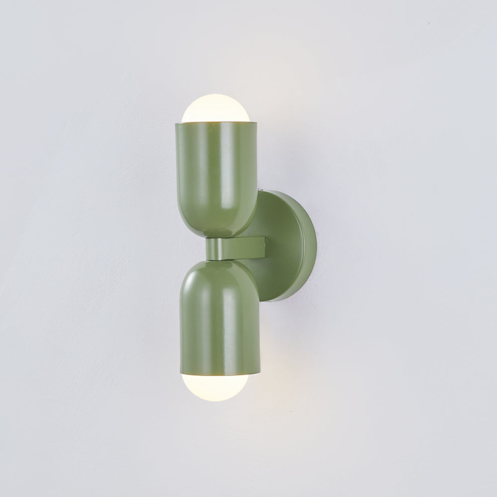 Zareno Applique Murale Cylindre Scandinave Métal Coloré Salon-Cielum