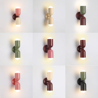Zareno Applique Murale Cylindre Scandinave Métal Coloré Salon-Luire