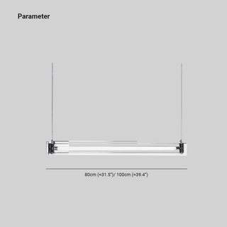 Ray Suspension Linéaire Classique, Métal/Verre, Blanc, Salle à Manger/Chevet