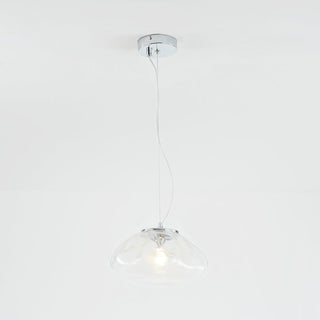 Avi Suspension Globe, Métal/Verre, Clair/Gris/Ambre