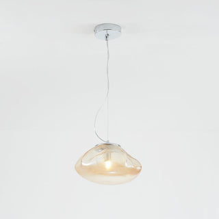 Avi Suspension Globe, Métal/Verre, Clair/Gris/Ambre